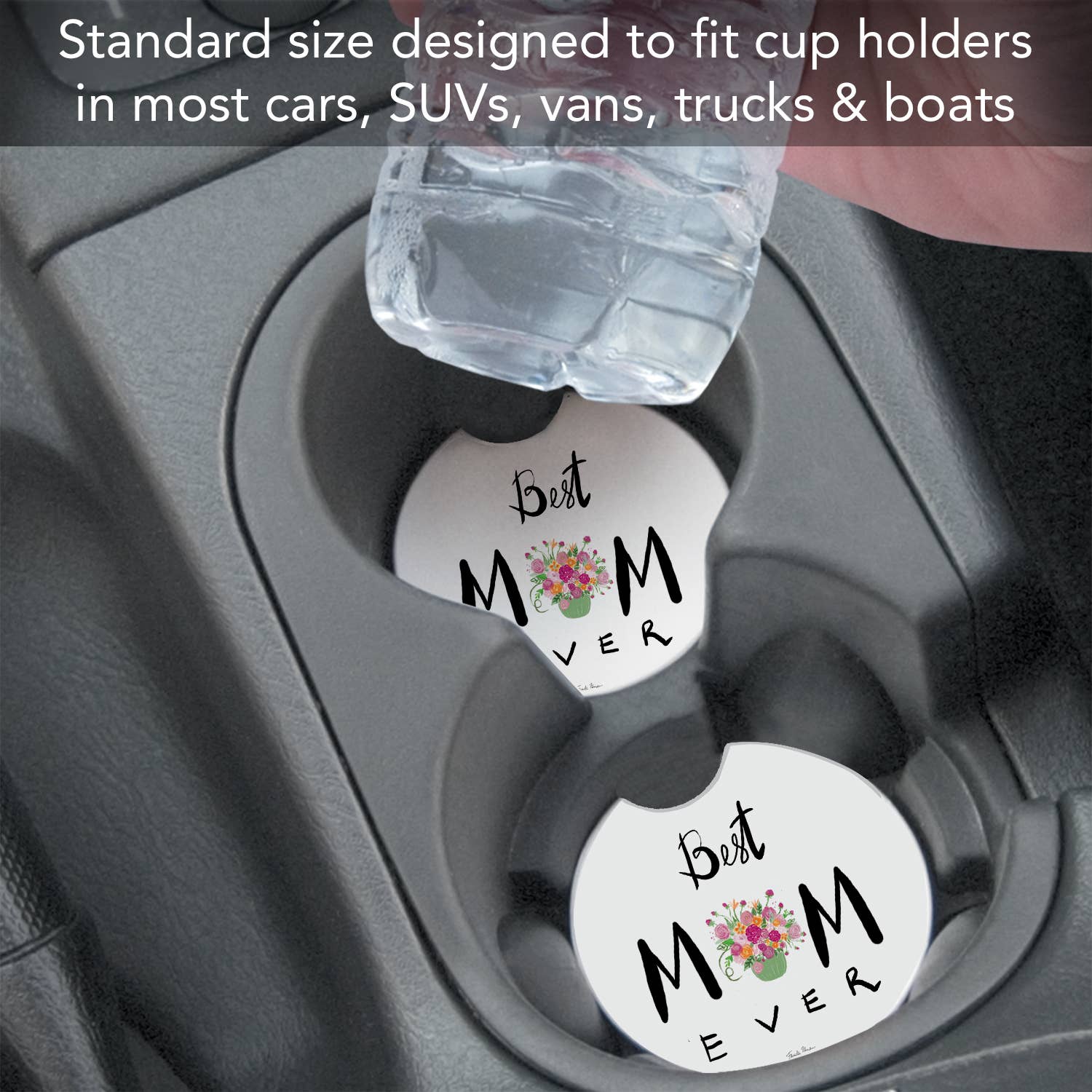 Car Coaster Best Mom Ever Bulk Absorbent Stone - Fresh Start Candles