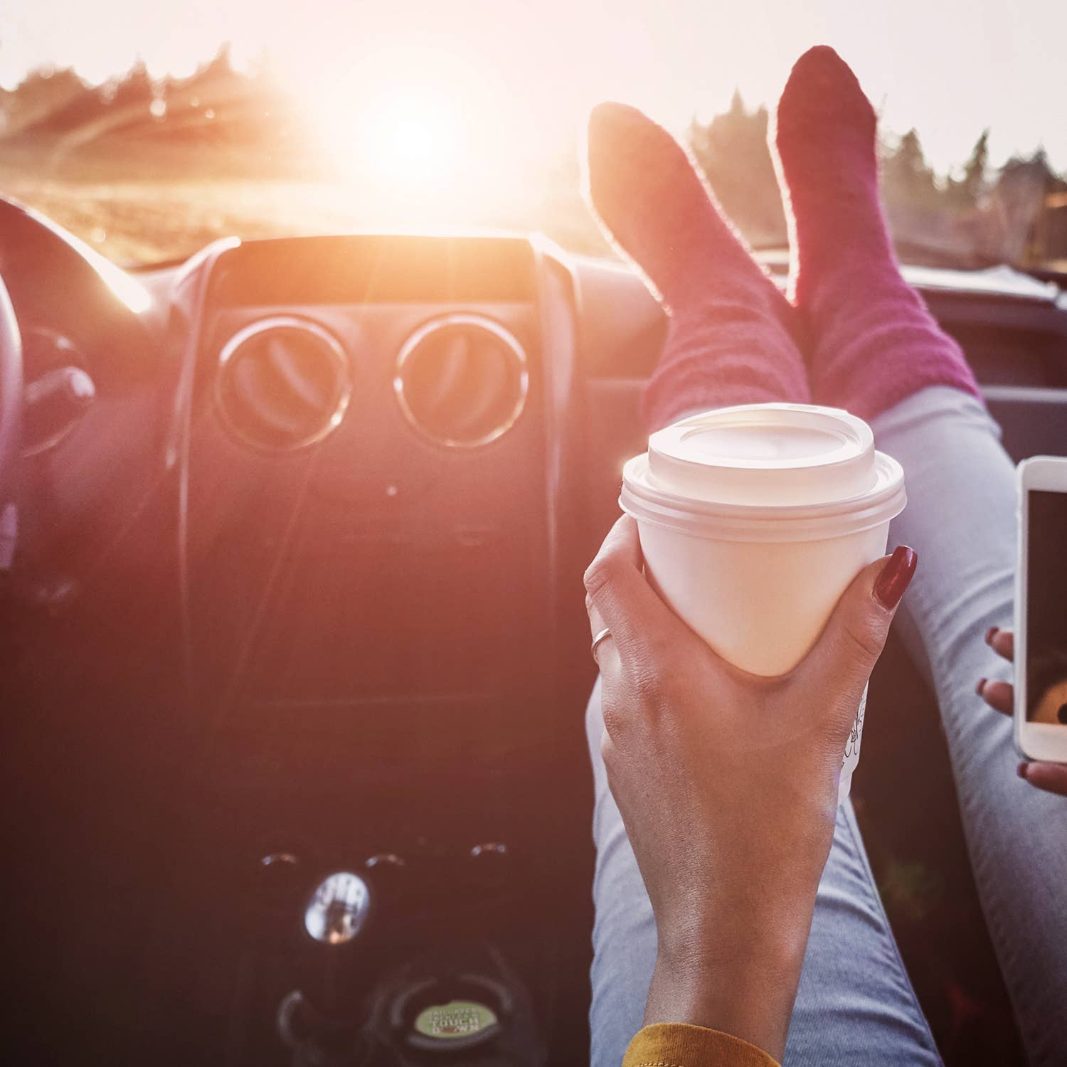 Car Coaster Touch Down Absorbent Stone - Fresh Start Candles