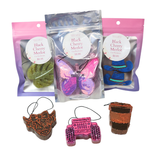 Car Freshener Blk Cherry Merlot - Fresh Start Candles