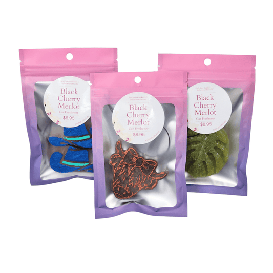 Car Freshener Blk Cherry Merlot - Fresh Start Candles