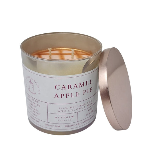 Caramel Apple Pie 8oz - Fresh Start Candles