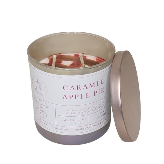 Caramel Apple Pie 8oz - Fresh Start Candles