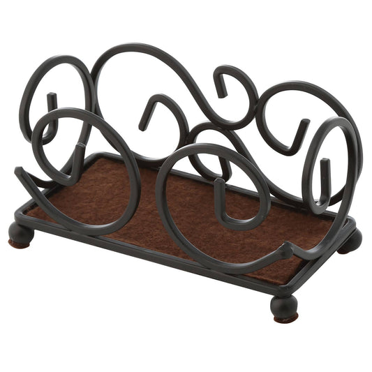 Cast Iron Decorative Bronze Scroll Coaster Holder - Fresh Start Candles