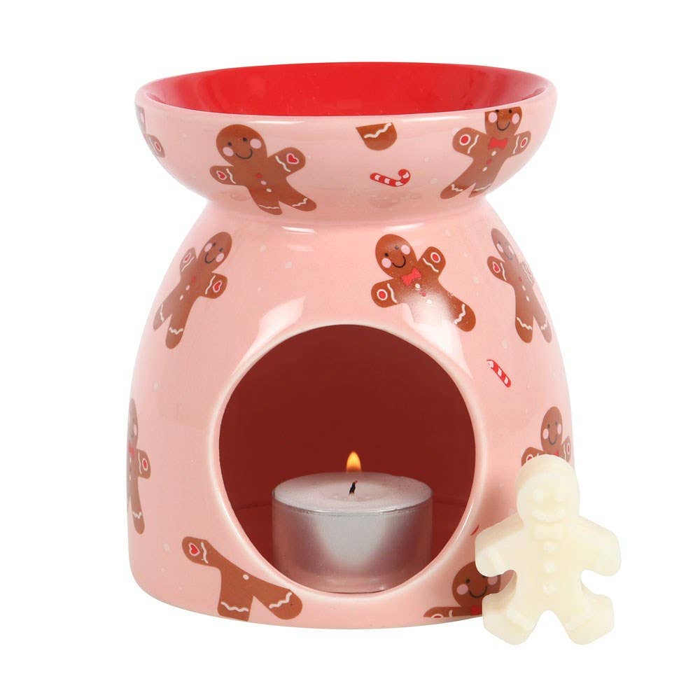 Christmas Gingerbread Wax Melt Burner Gift Set - Fresh Start Candles