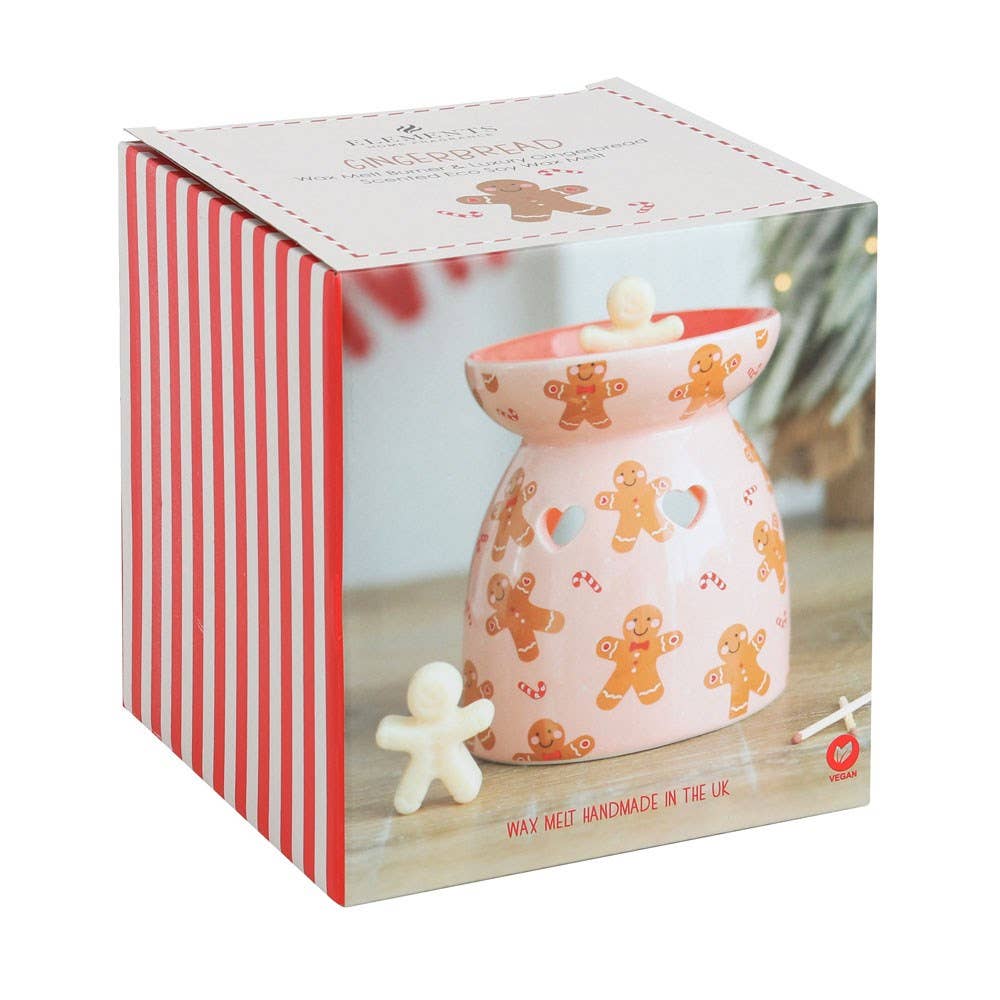 Christmas Gingerbread Wax Melt Burner Gift Set - Fresh Start Candles