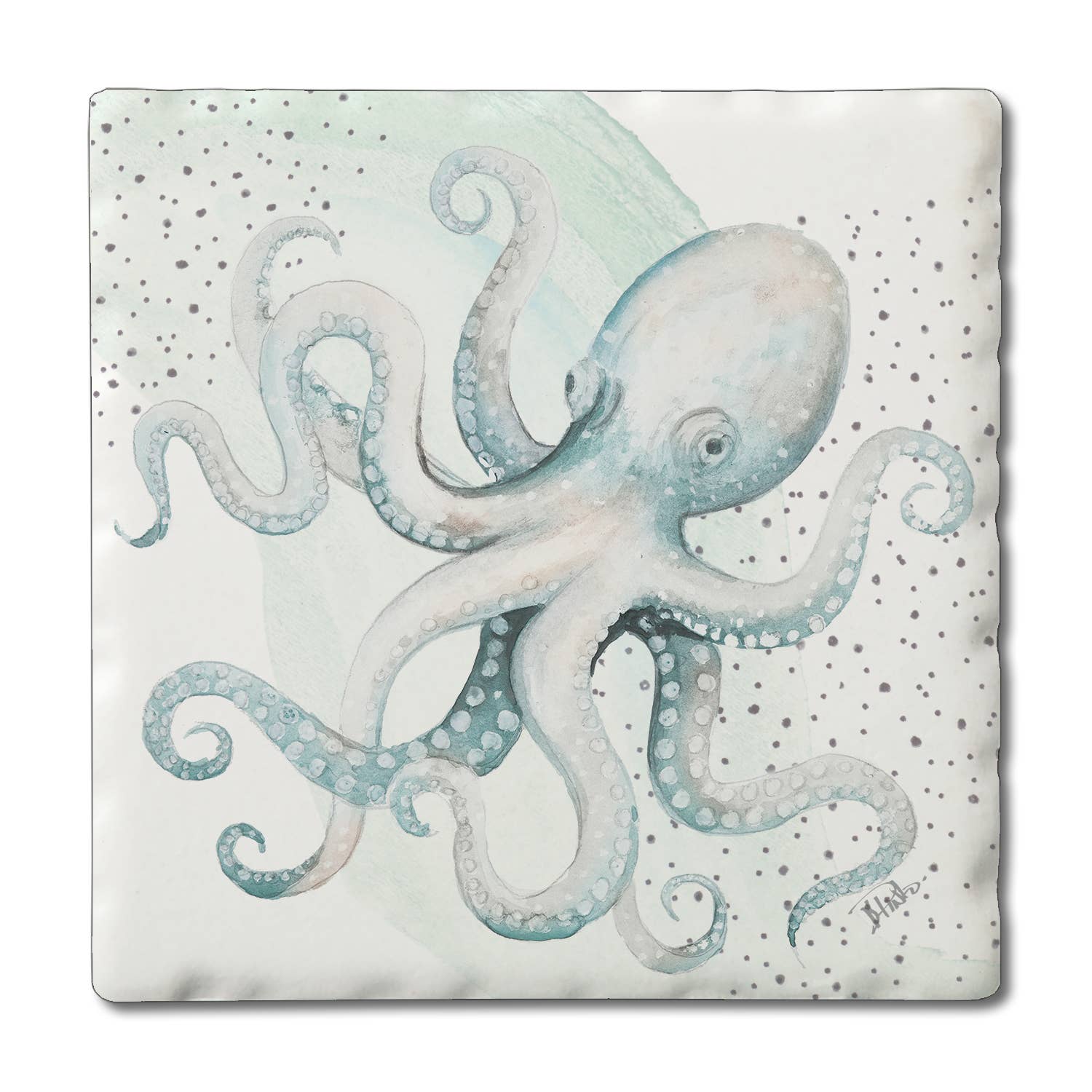 Coaster Octopus Ocean Single Tile - Fresh Start Candles