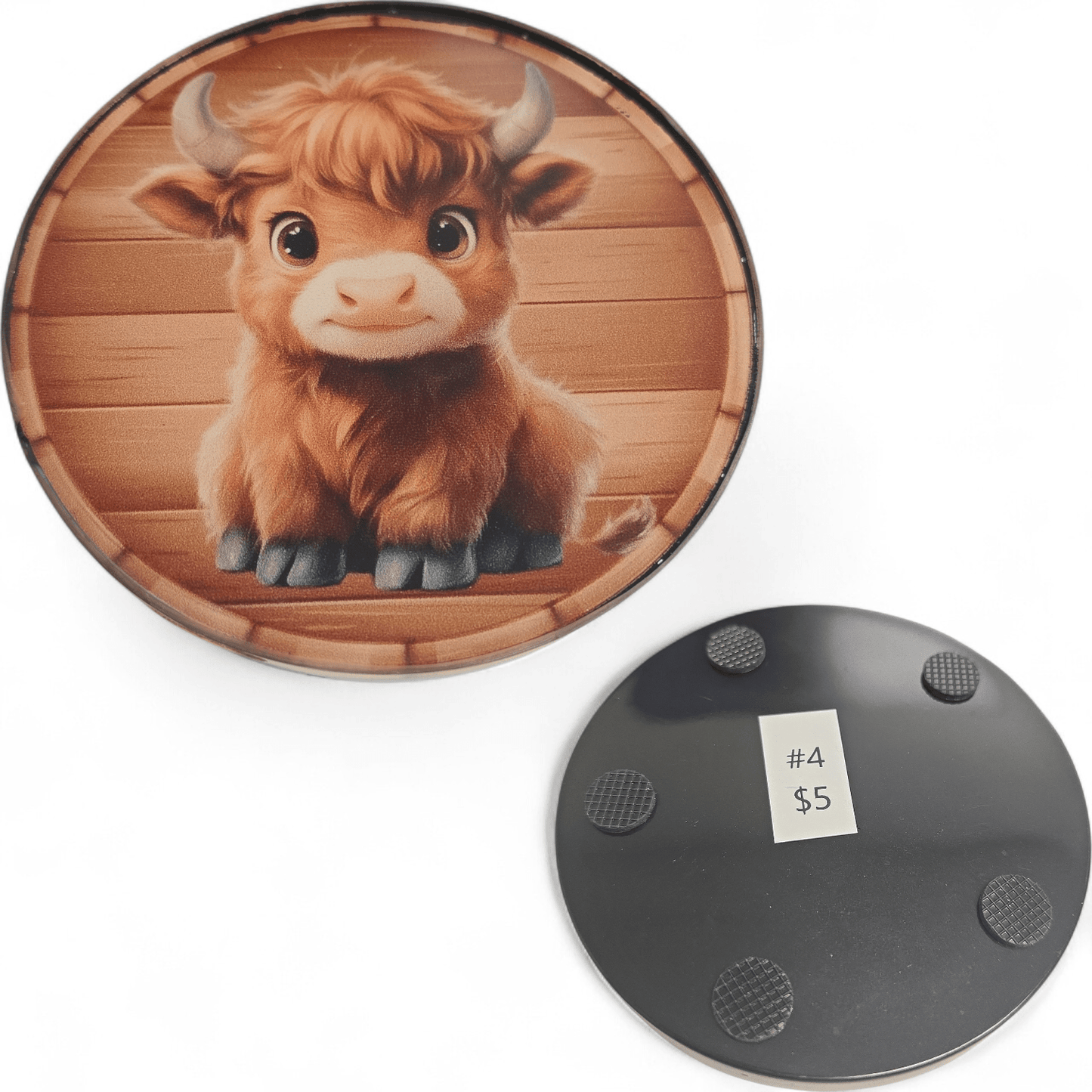 Coasters - Cows - Handmade - Fresh Start Candles