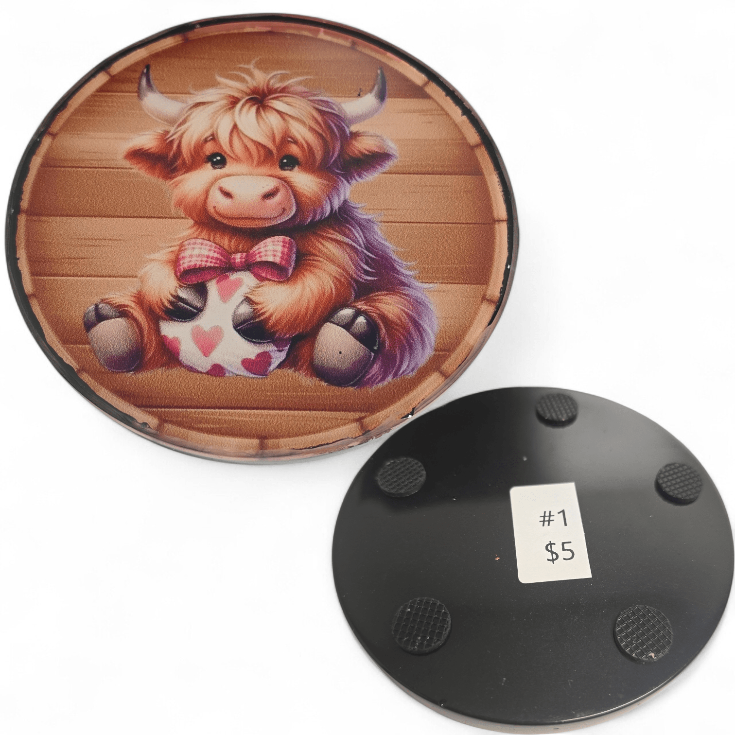 Coasters - Cows - Handmade - Fresh Start Candles