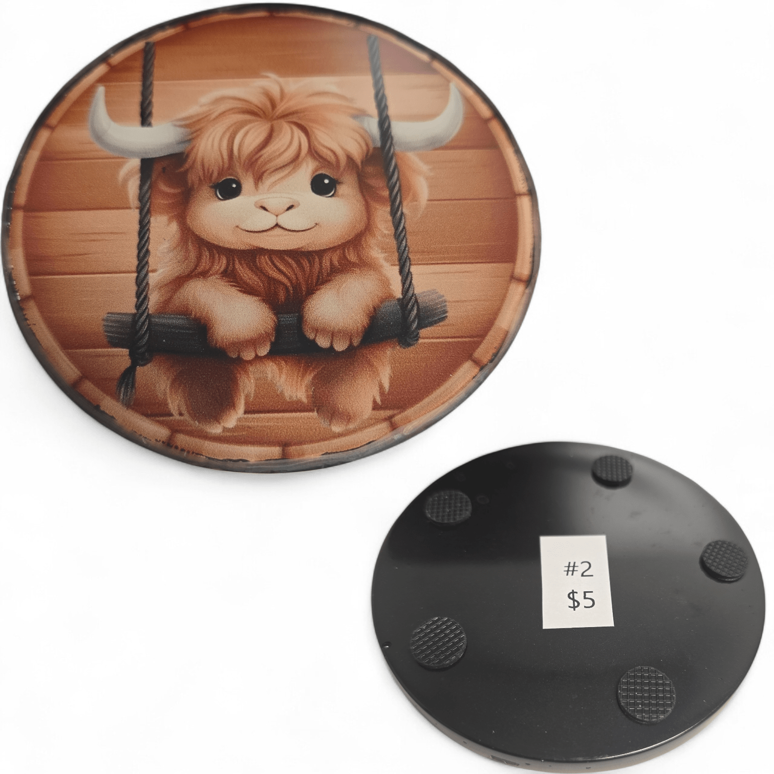 Coasters - Cows - Handmade - Fresh Start Candles