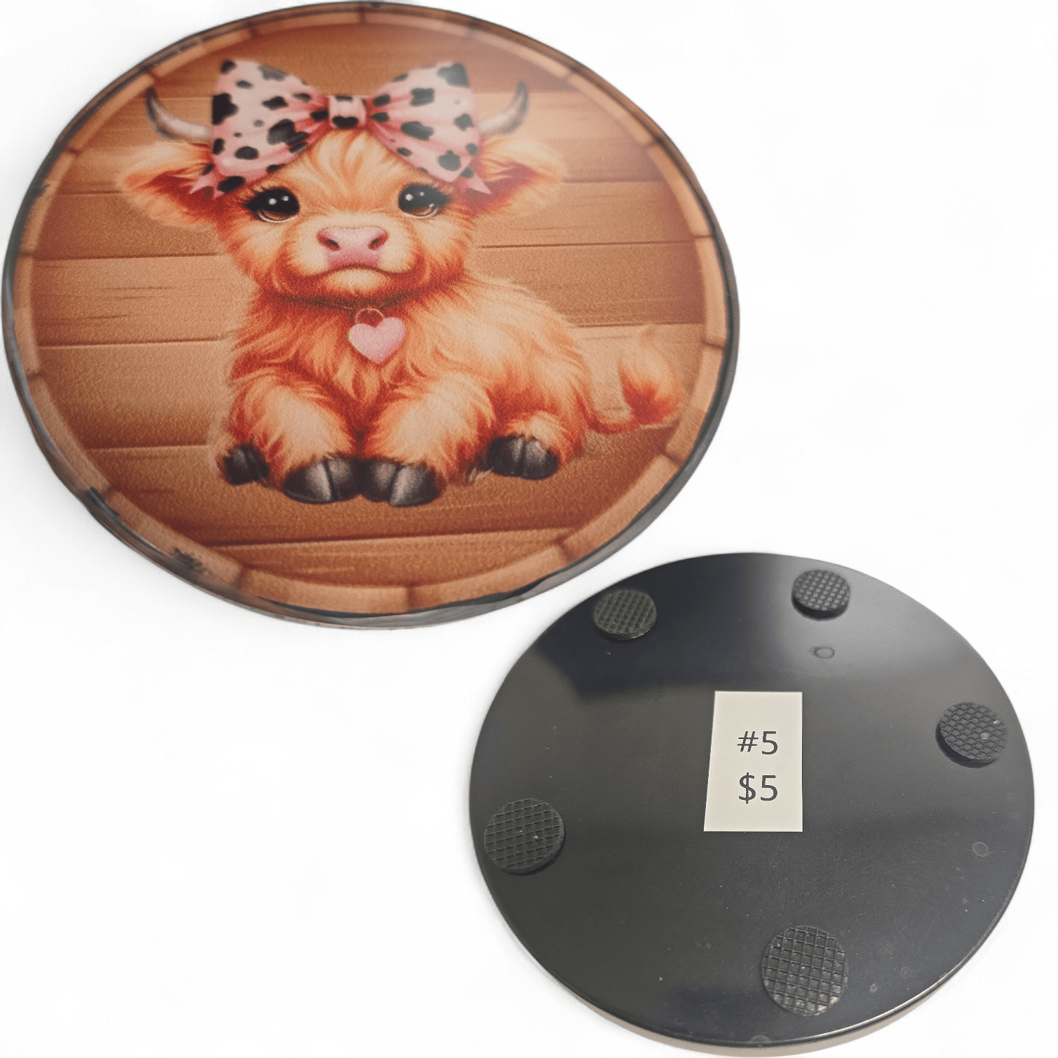 Coasters - Cows - Handmade - Fresh Start Candles