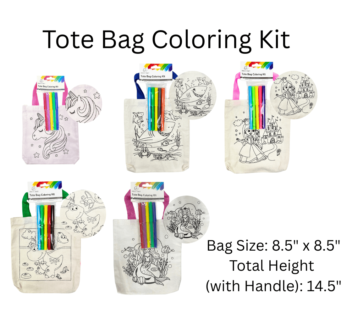Color Your Own Tote! – 5 Fun Designs to Choose From - Fresh Start Candles