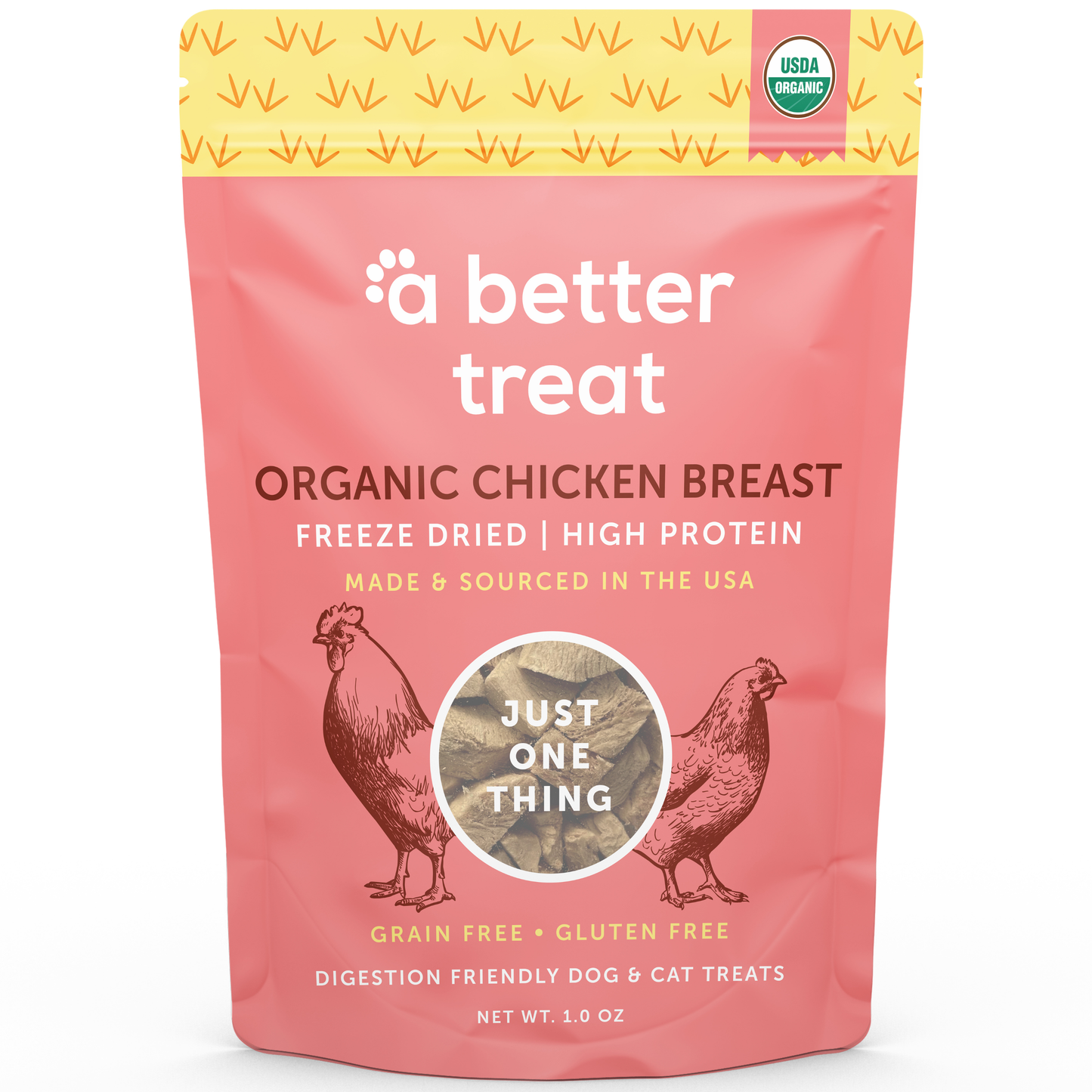 Organic Freeze Dried Chicken Breast Dog and Cat Treats