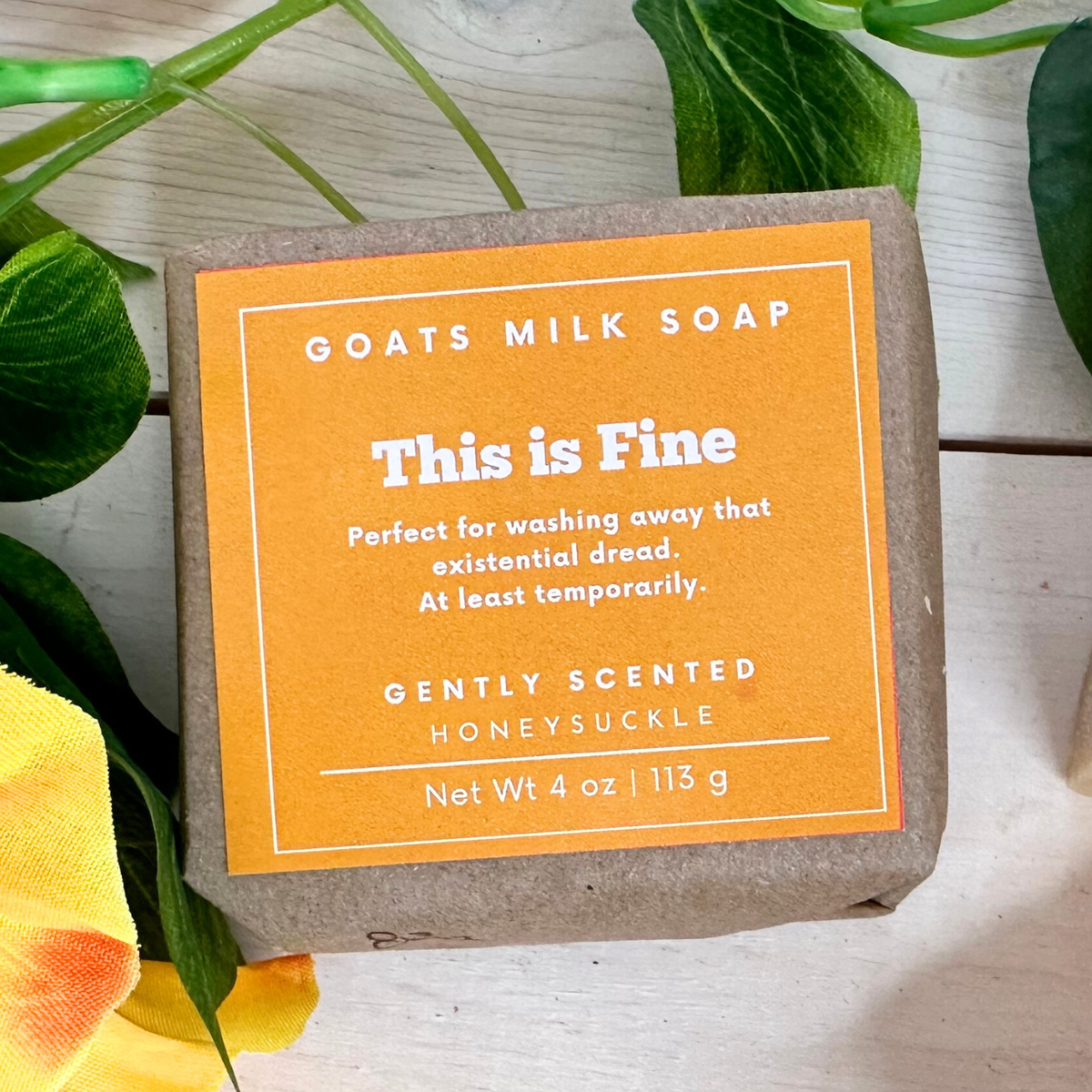Honeysuckle Soap | Funny Soap | 4 oz Goat Milk Soap
