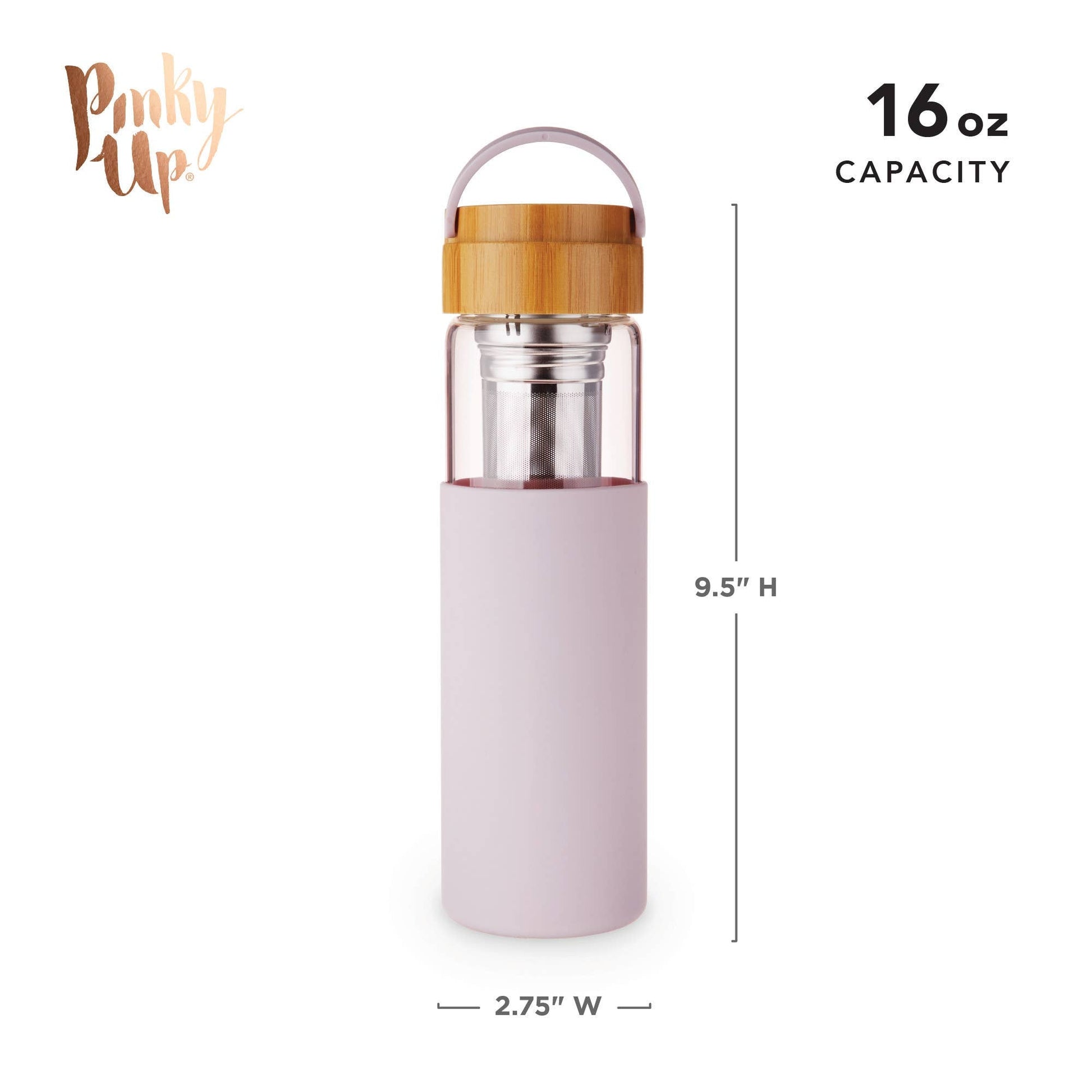 Dana™ Glass Travel Mug Infuser and Silicone Sleeve Lavender - Fresh Start Candles