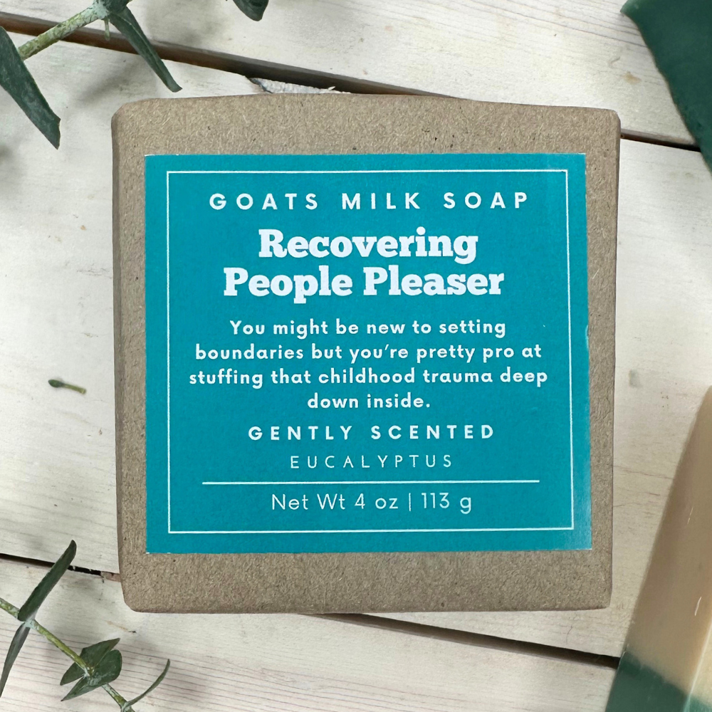 Eucalyptus Soap | Mental Health Humor | 4 oz Goat Milk Soap