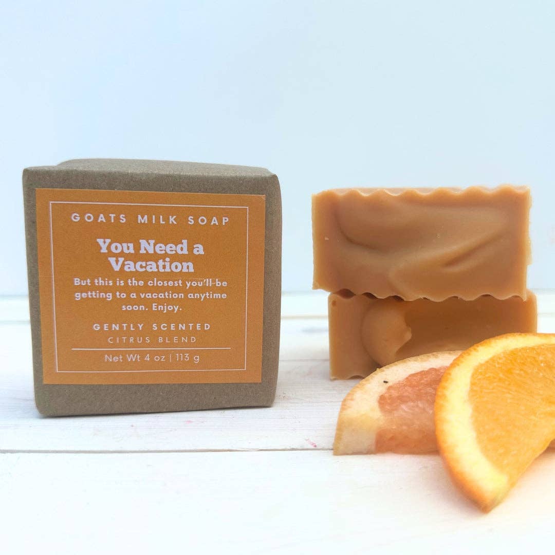 Citrus Soap | Funny Soap | Quirky Soap | 4 oz Goat Milk Soap
