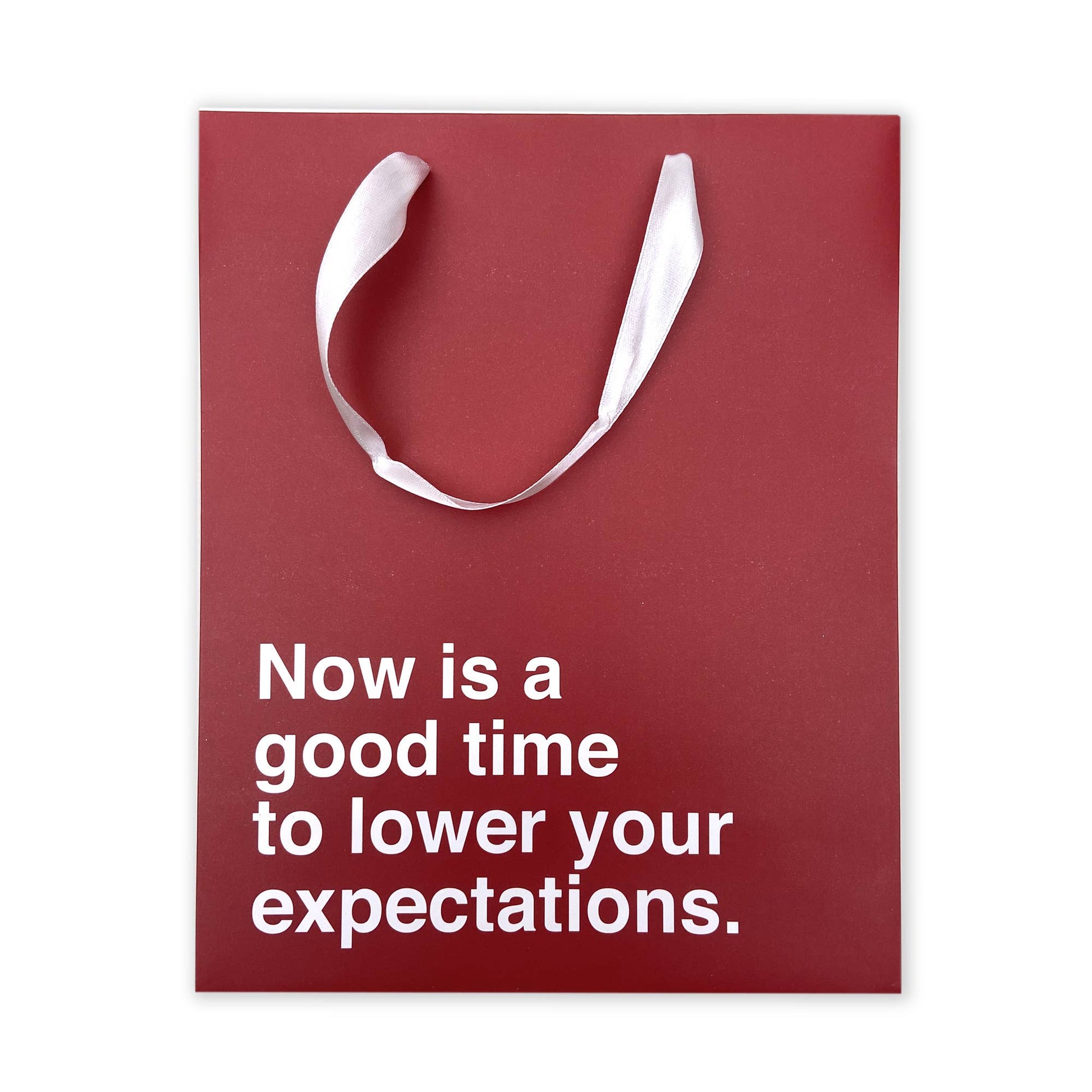 Funny Holiday Gift Bag: Lower Expectations - Fresh Start Candles