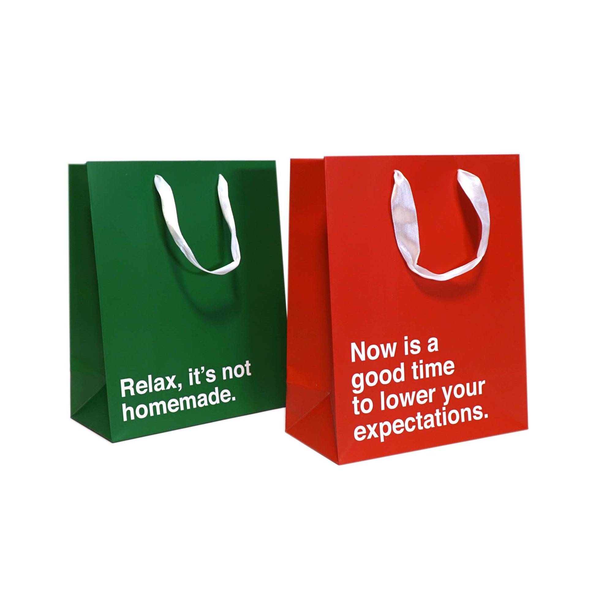 Funny Holiday Gift Bag: Lower Expectations - Fresh Start Candles