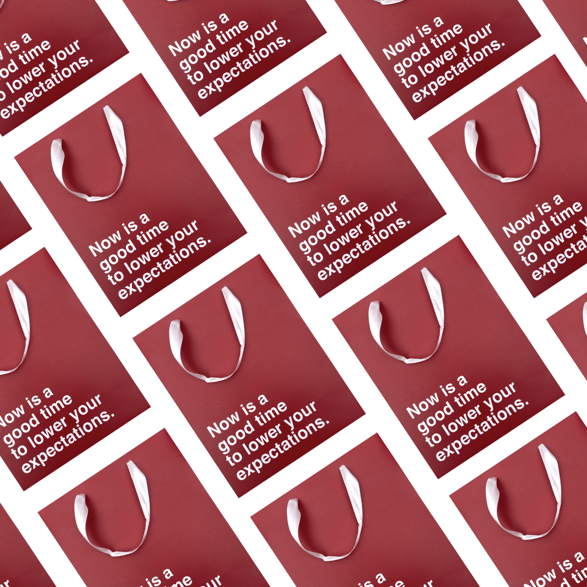 Funny Holiday Gift Bag: Lower Expectations - Fresh Start Candles