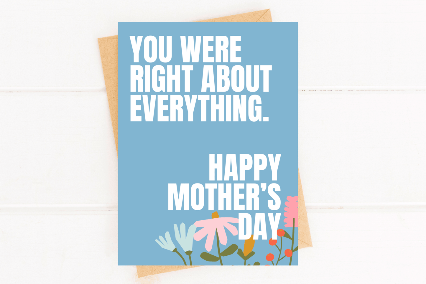 Funny Mother's Day Card You Were Right Card for Mom - Fresh Start Candles
