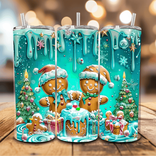 Gingerbread Man Christmas Tumbler - Fresh Start Candles