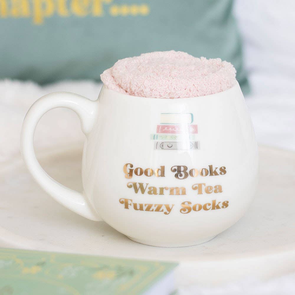 Good Books Mug and Socks Set - Fresh Start Candles