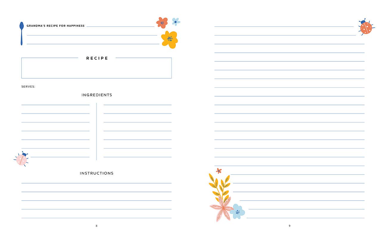 Grandmother's Recipe Journal - Fresh Start Candles