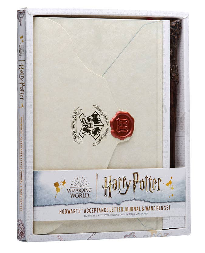 Harry Potter: Hogwarts Acceptance Letter Journal and Wand Pen Set - Fresh Start Candles