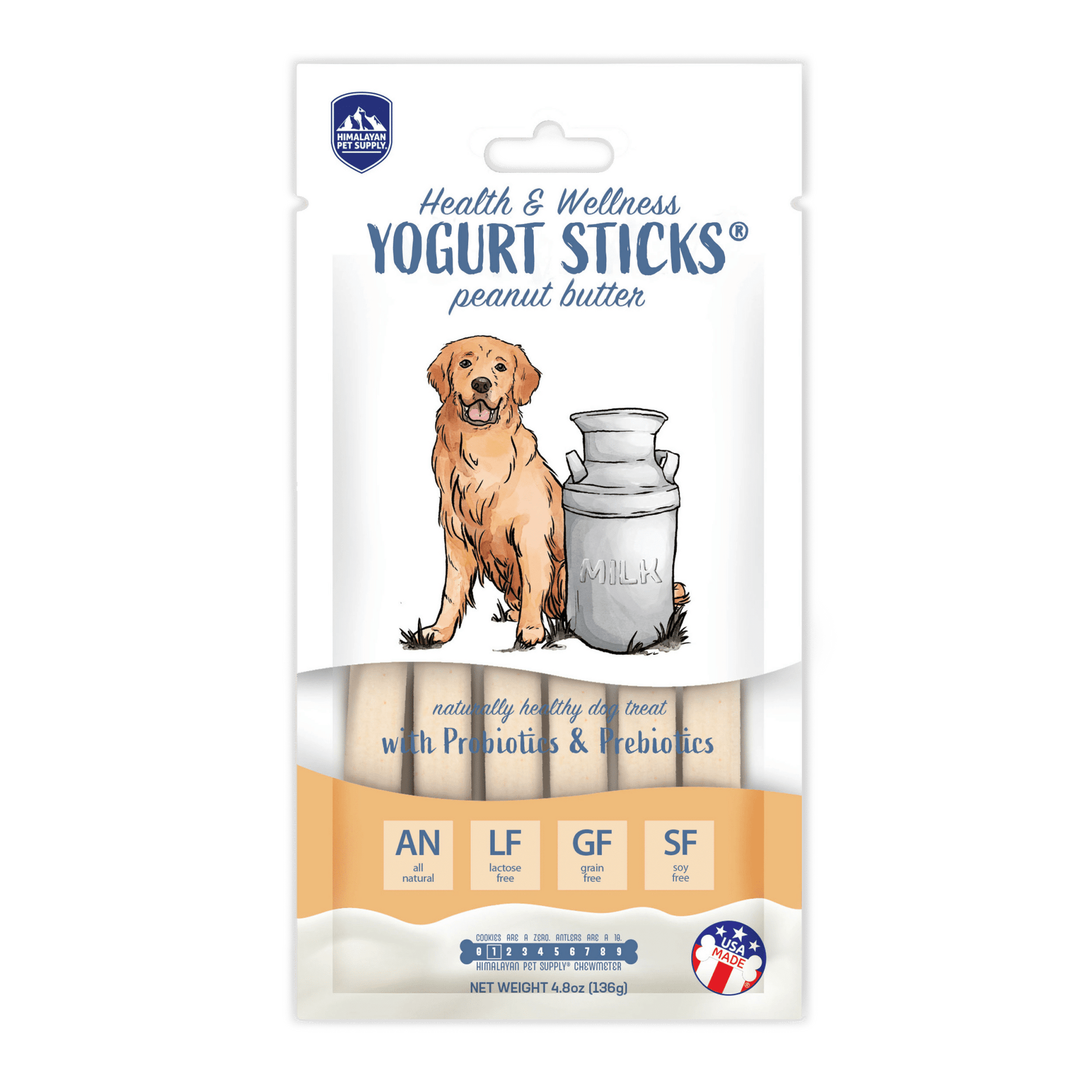 Himalayan Dog Yogurt Sticks - Peanut Butter 5ct - Fresh Start Candles