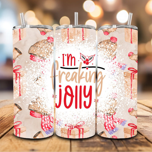 I'm freaking jolly Christmas Tumbler - Fresh Start Candles