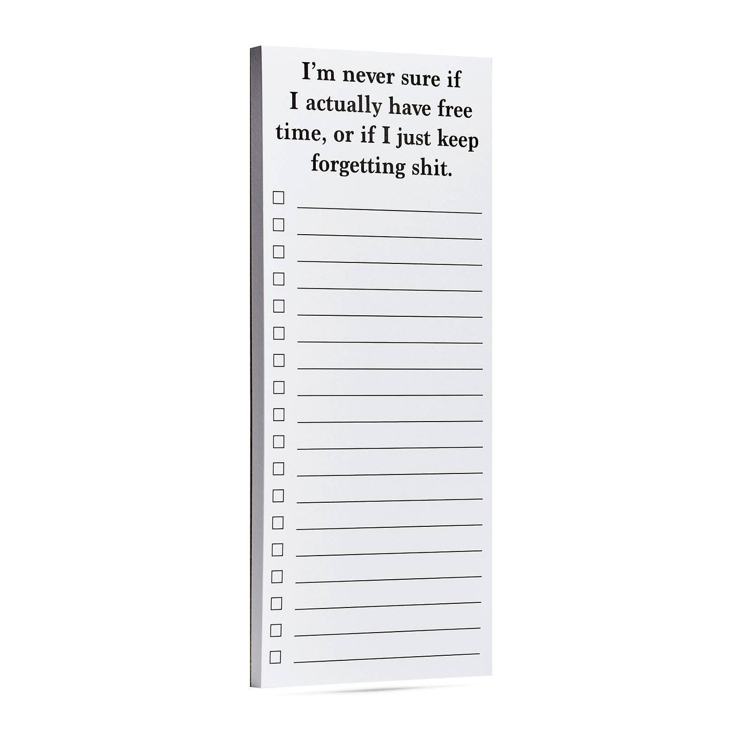 I'm never sure if I actually have free time funny list pad - Fresh Start Candles