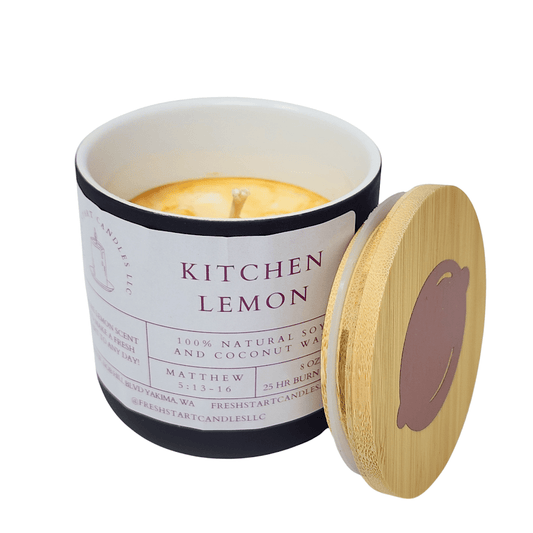 Kitchen Lemon 8oz - Fresh Start Candles