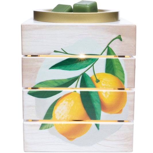Lemon Crate Fragrance and Wax Warmer - Fresh Start Candles