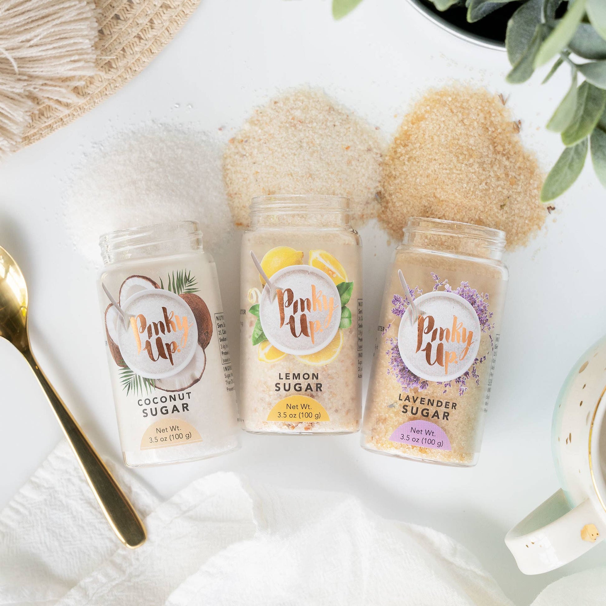 Lemon Sugar 3.5oz Glass Jar - Fresh Start Candles