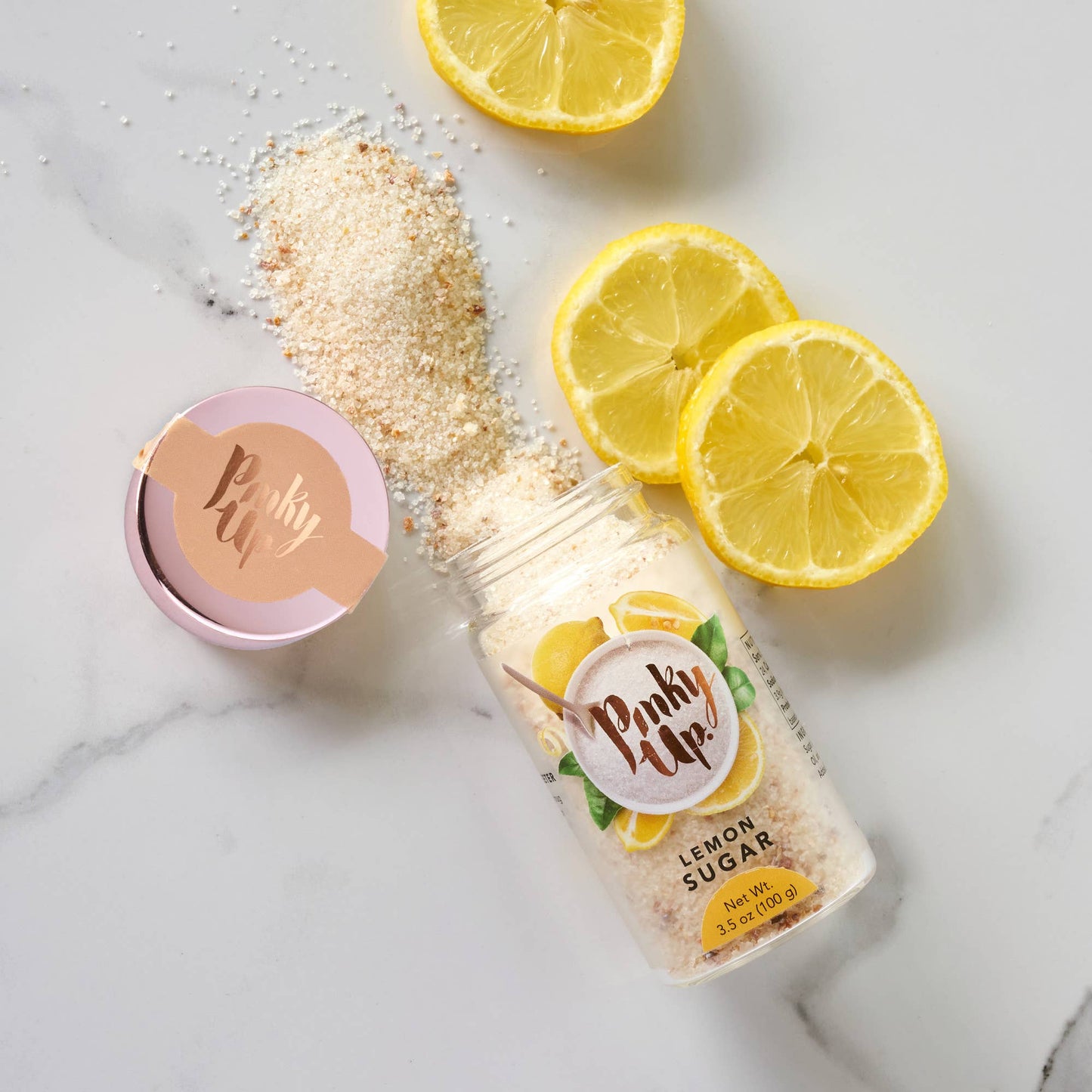 Lemon Sugar 3.5oz Glass Jar - Fresh Start Candles