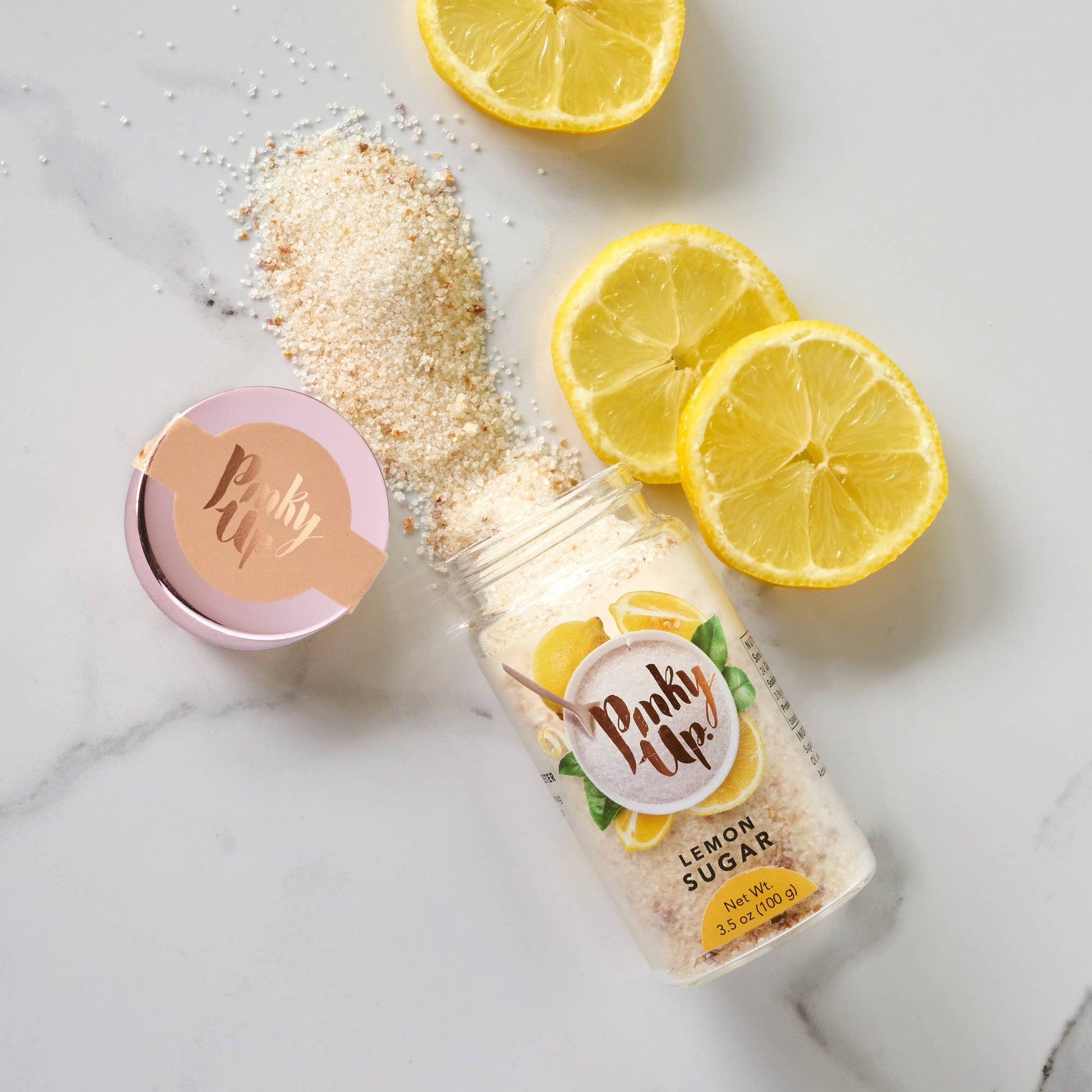 Lemon Sugar 3.5oz Glass Jar - Fresh Start Candles