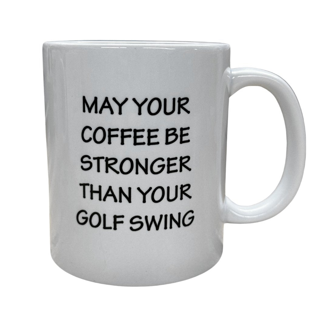 "May your coffee be stronger than your golf swing" Mug Candle