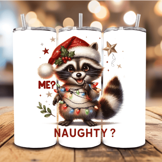 Me? Naughty ? Christmas Tumbler - Fresh Start Candles