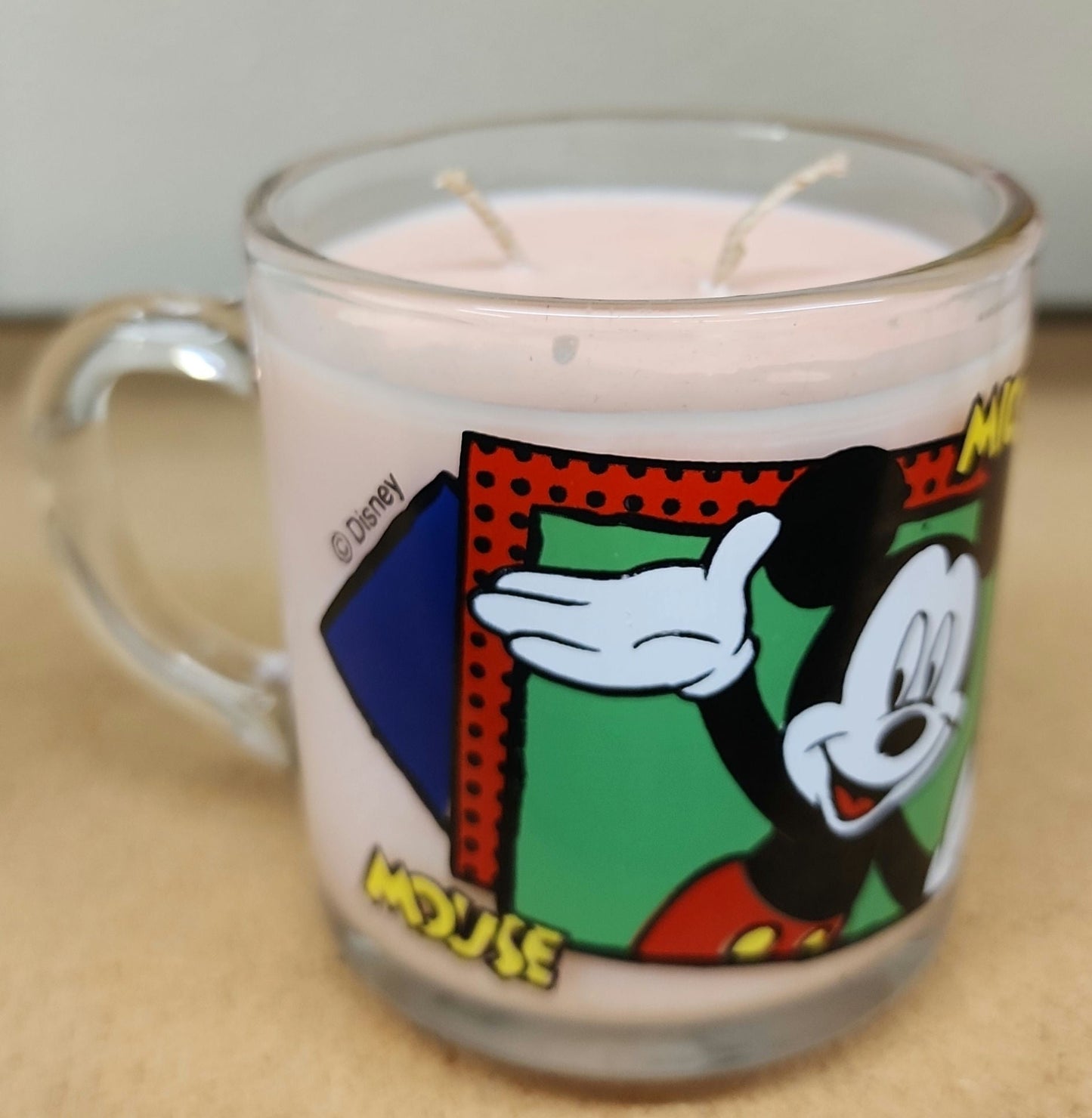 Mickey and Friends Glass Mug - Fresh Start Candles