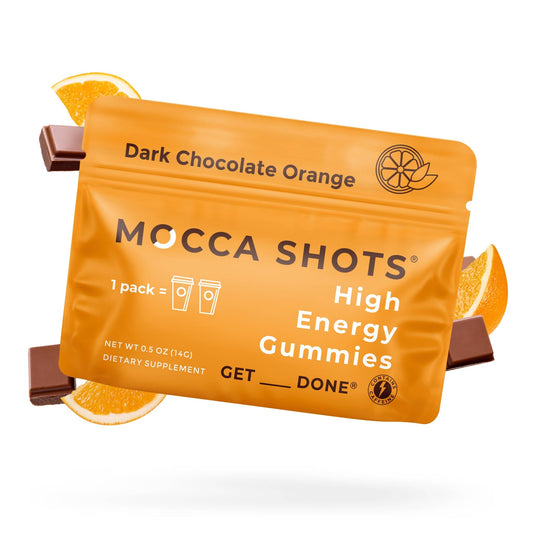 Mocca Shots Chocolate Orange Caffeine Gummy |1 - Pack - Fresh Start Candles