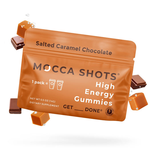 Mocca Shots Salted Caramel Chocolate Caffeine Gummy |1 - Pack - Fresh Start Candles