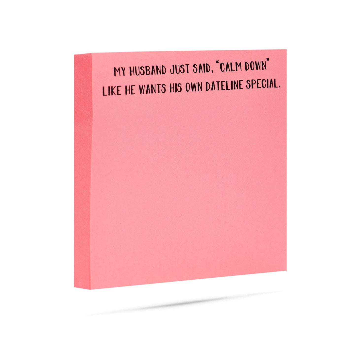 My husband wants his own Dateline special | sticky note pads - Fresh Start Candles