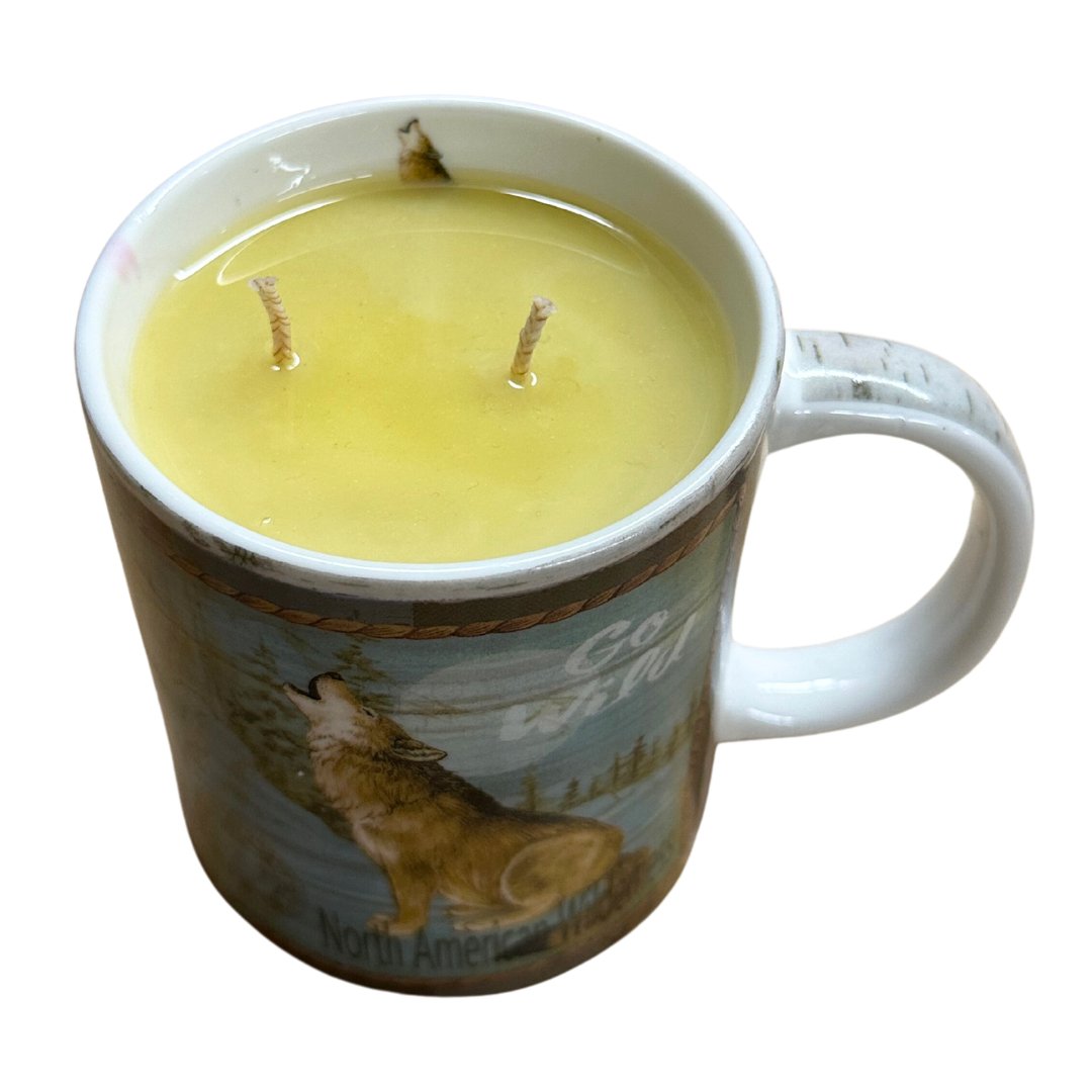 North American Wilderness Wolf Mug - Fresh Start Candles