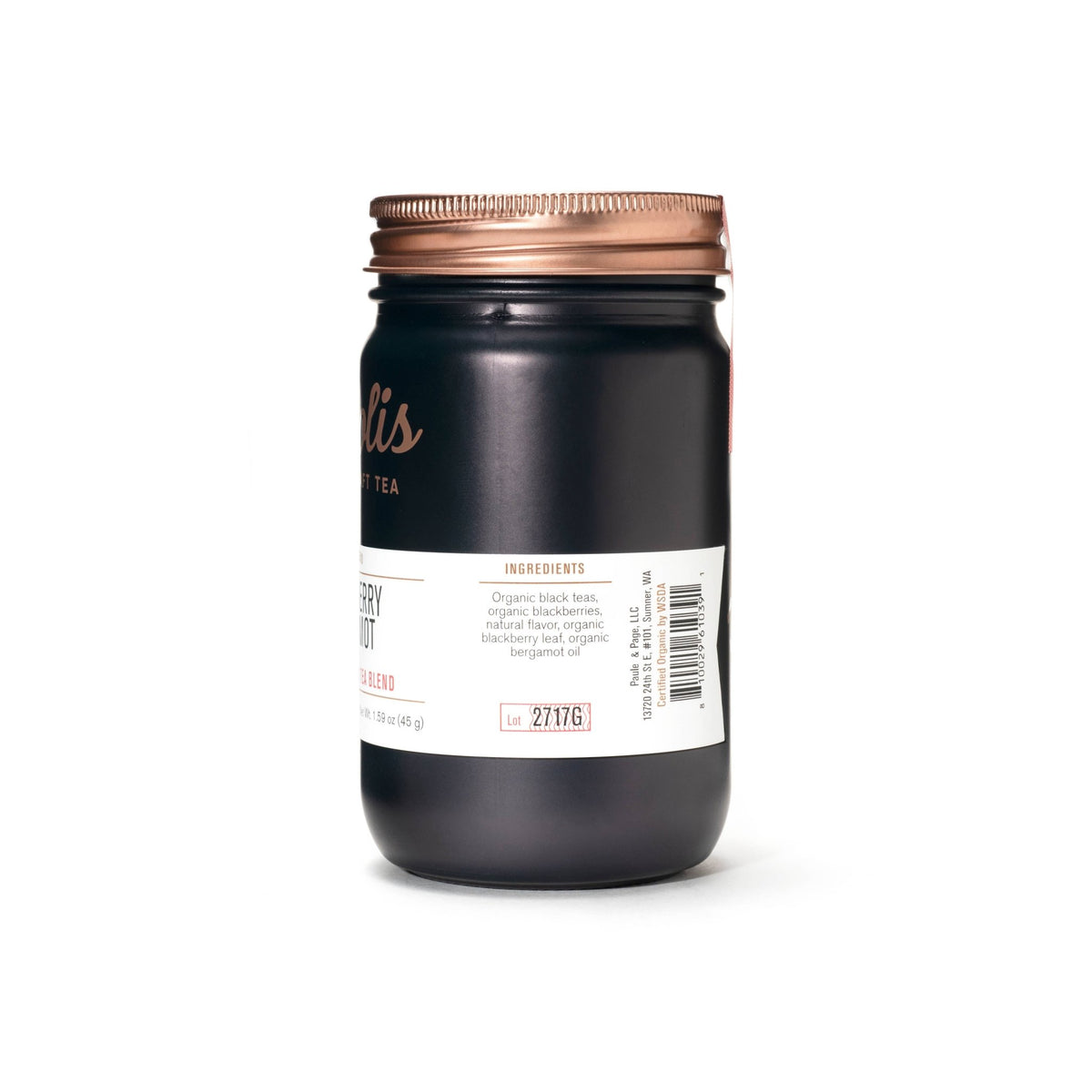 Organic Blackberry Bergamot - Tea Bags - Fresh Start Candles