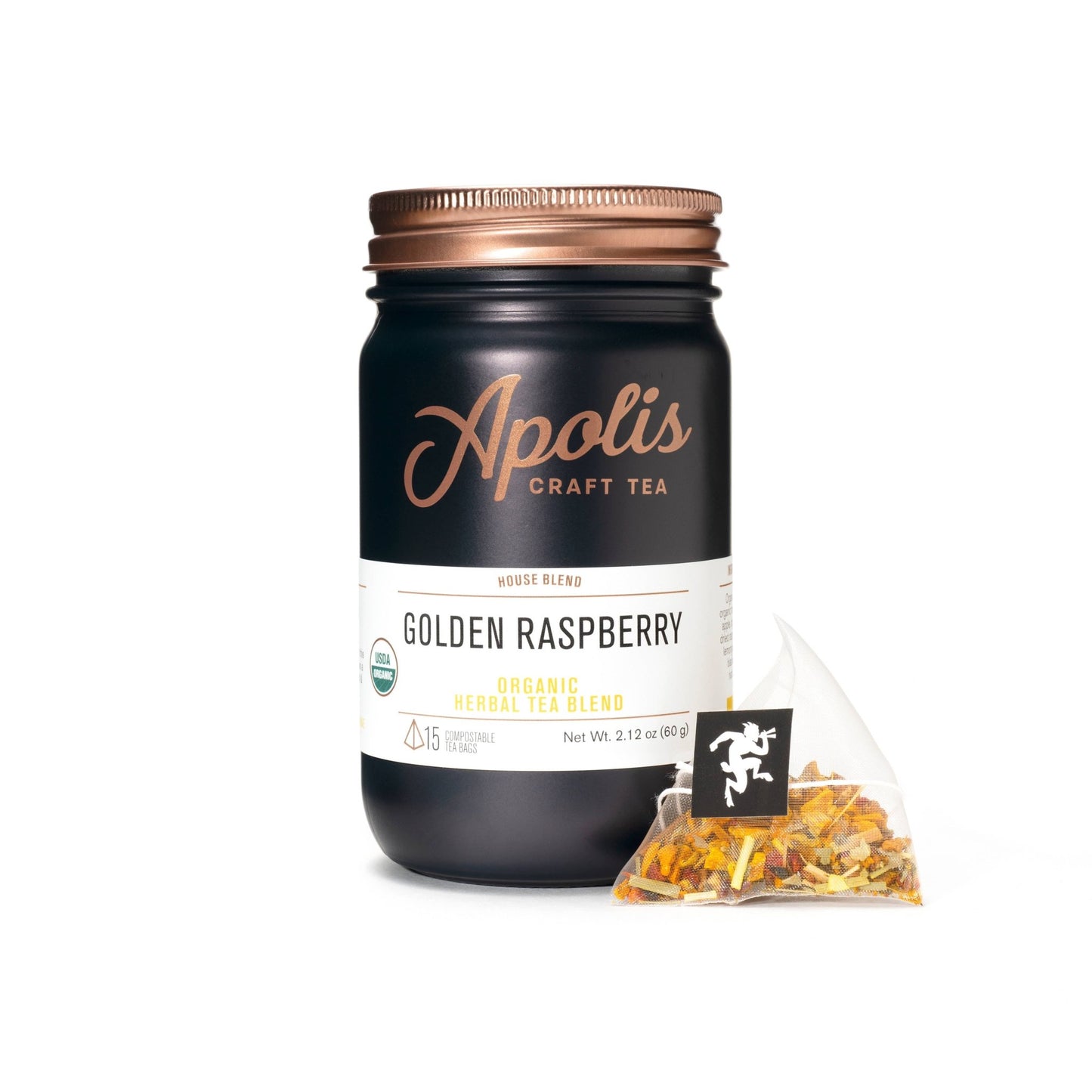 Organic Golden Raspberry - Tea Bags - Fresh Start Candles