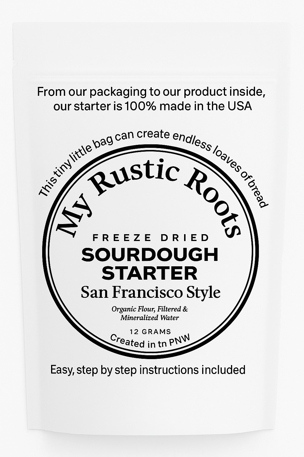 Organic, Non - GMO Sourdough Starter | Freeze Dried | 12gm - Fresh Start Candles