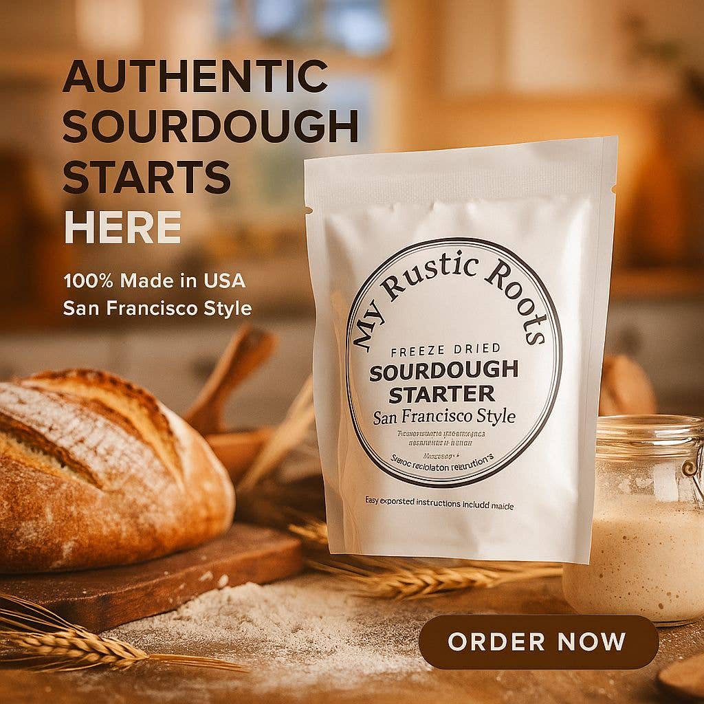Organic, Non - GMO Sourdough Starter | Freeze Dried | 12gm - Fresh Start Candles