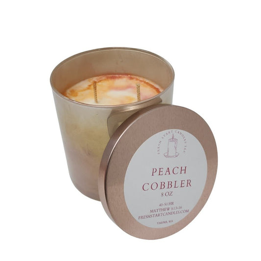 Peach Cobbler 8oz - Fresh Start Candles