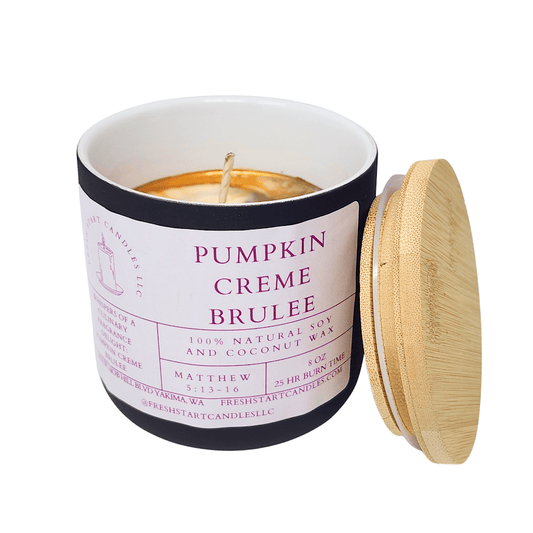 Pumpkin Creme Brulee 8oz - Fresh Start Candles