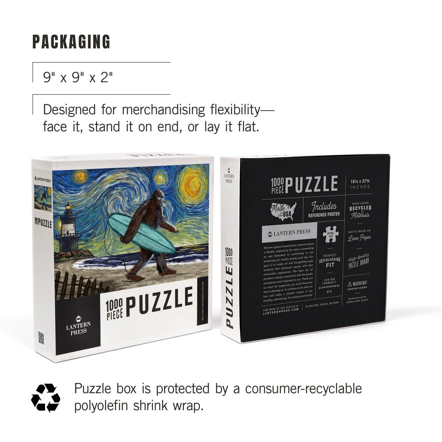 PUZZLE PACK Bigfoot Series 1, Set of 12 Puzzles - Fresh Start Candles